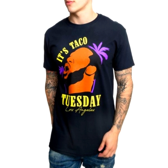 LeBron James It's Taco Tuesday Premium Black Tee - Picture 6 of 6